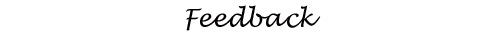 feedback title